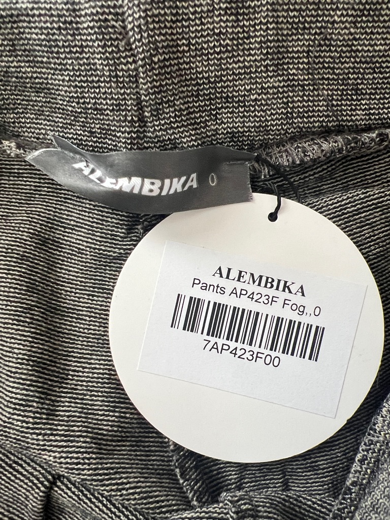 Alembika Essential Cropped Pants Fog Gray Wide Leg Pull-On Size 7 Us 18-20 Nwt — image 8 of 8
